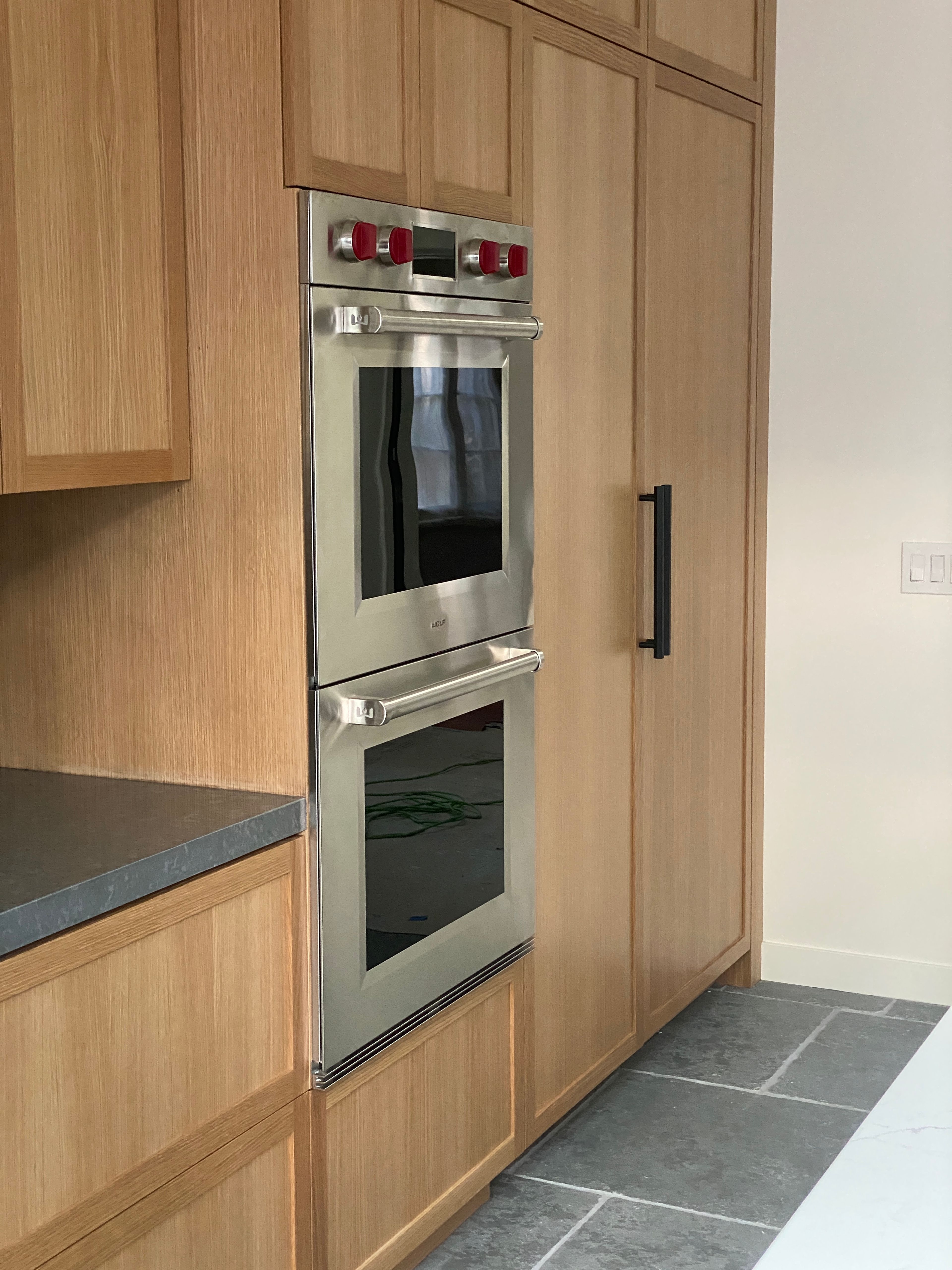 Build in appliances and a concealed refrigerator