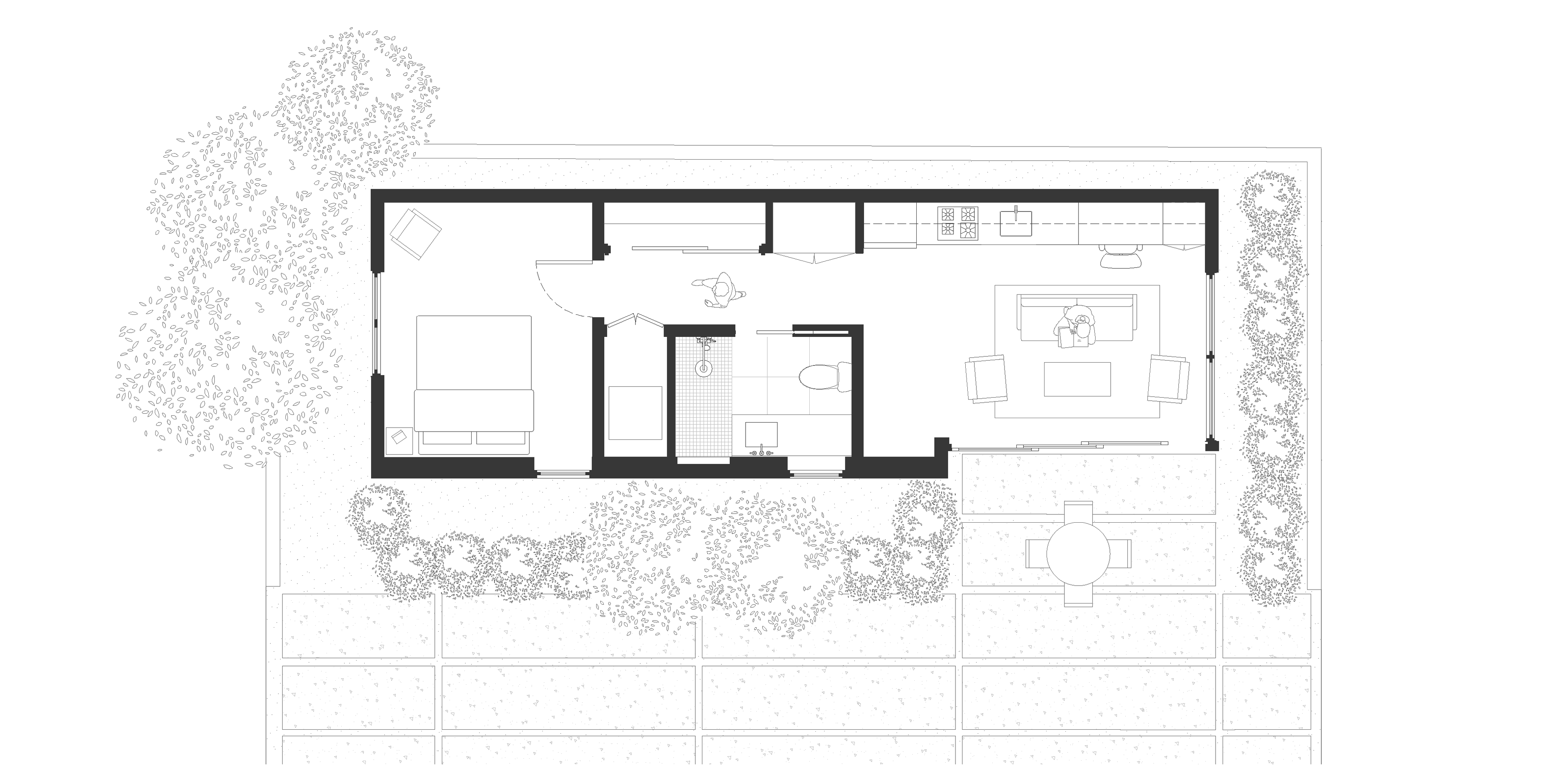Detached 1-bedroom ADU