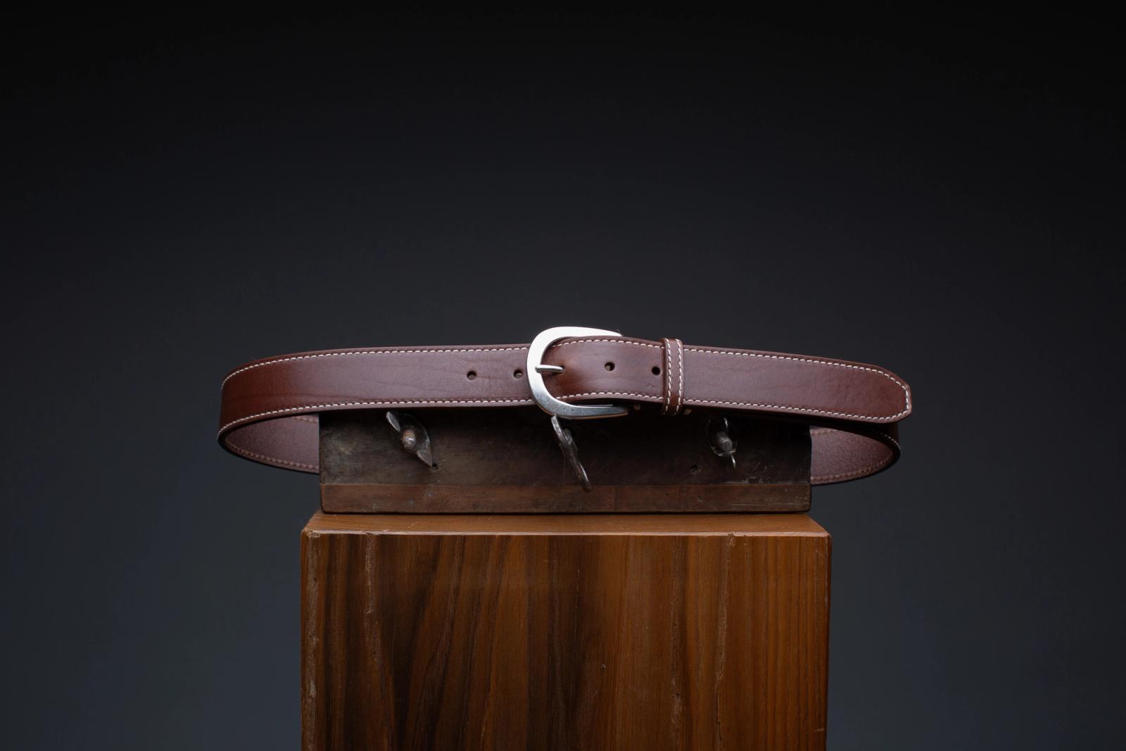 Brown Leather Belt 