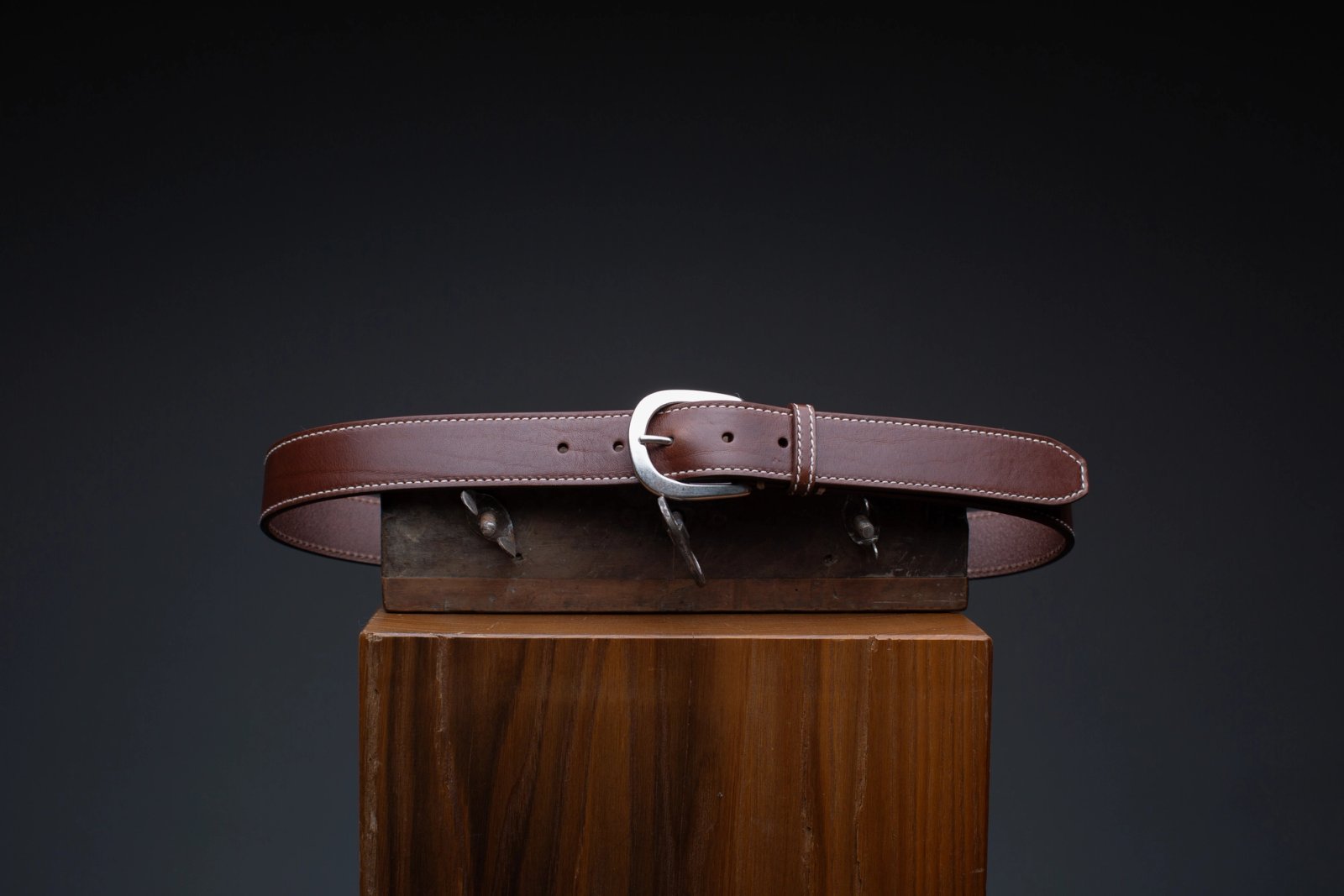 Brown Leather Belt 