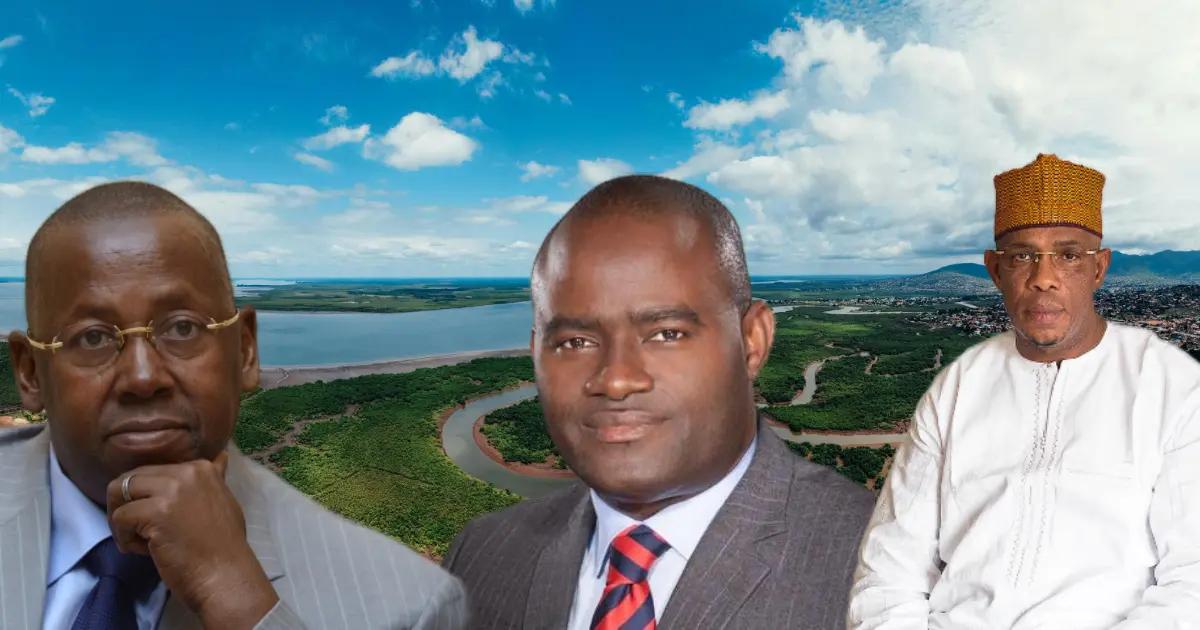 Collage des portraits des grands entrepreneurs guinéens influents dans le monde des affaires en 2026.