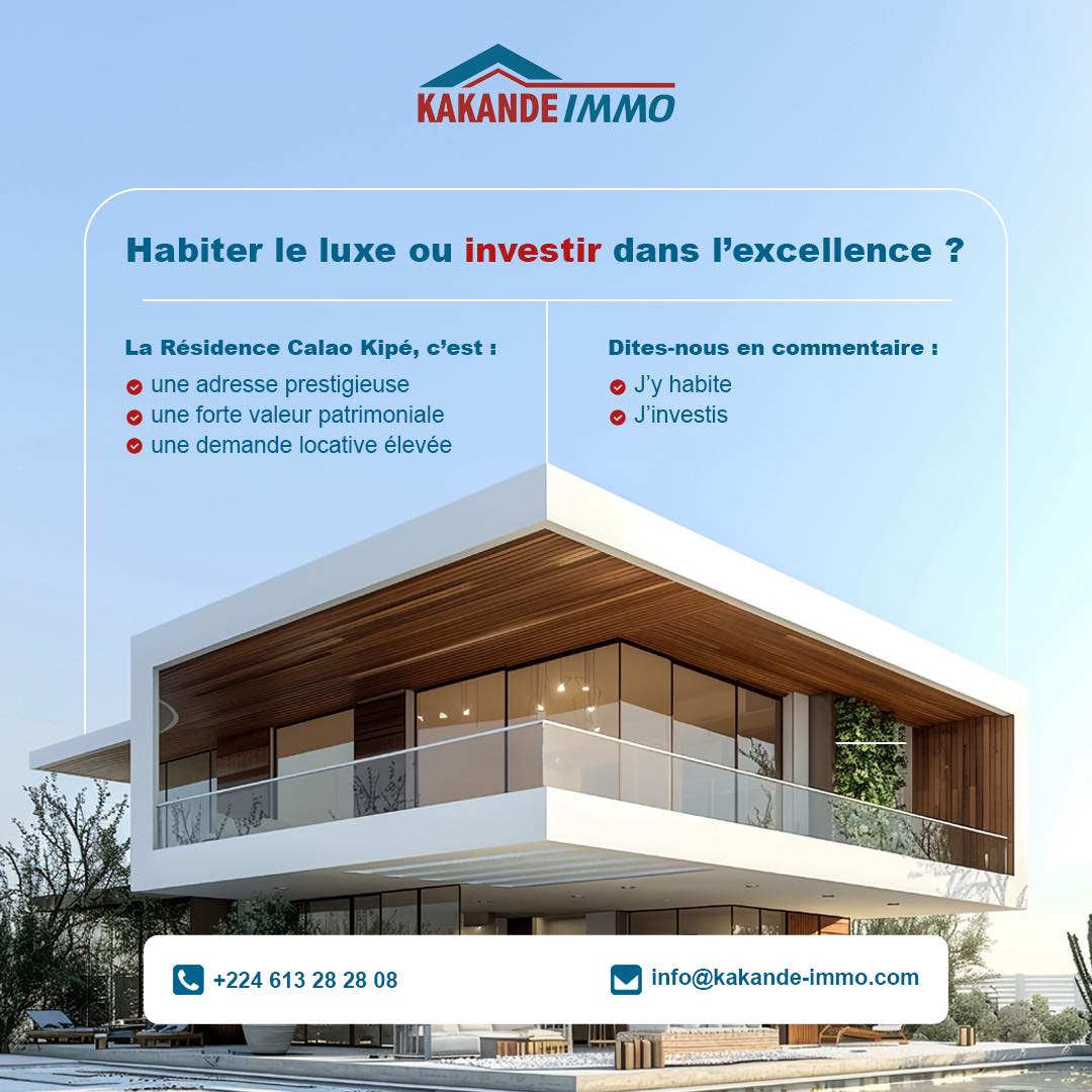 Résidence Calao à Kipé