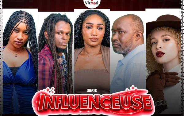 Affiche officielle de la série télévisée guinéenne INFLUENCEUSE, produite par VIZOORI Production.