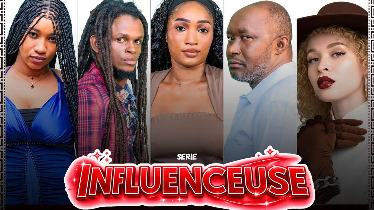 Affiche officielle de la série télévisée guinéenne INFLUENCEUSE, produite par VIZOORI Production.