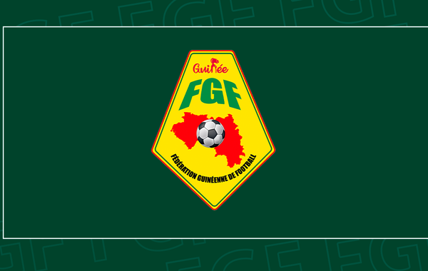 Joueurs du Syli national de Guinée lors d’un match de football avant la rencontre contre le Bénin