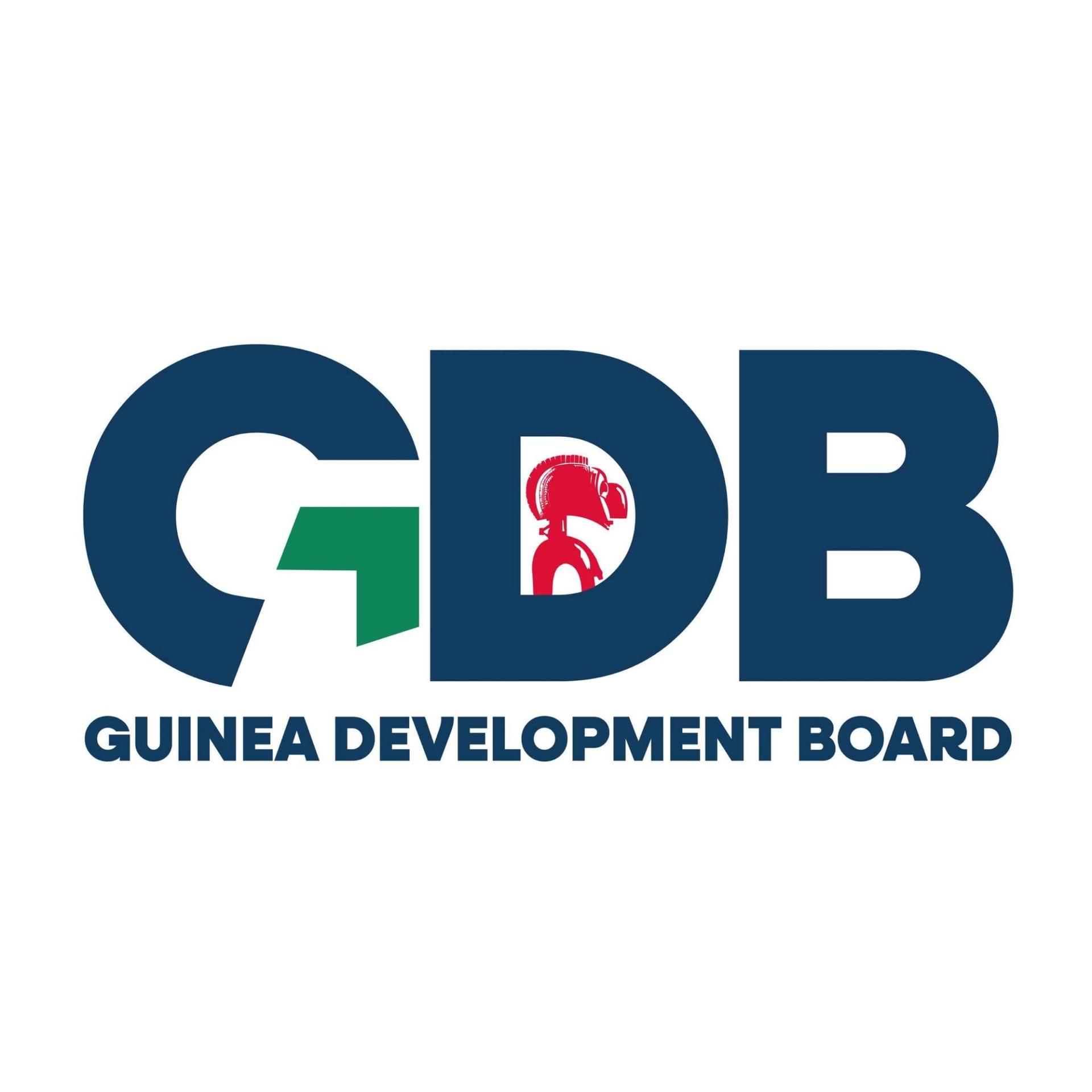 Official logo of the Guinea Development Board (GDB), the national agency driving private investment attraction and economic development in Guinea.