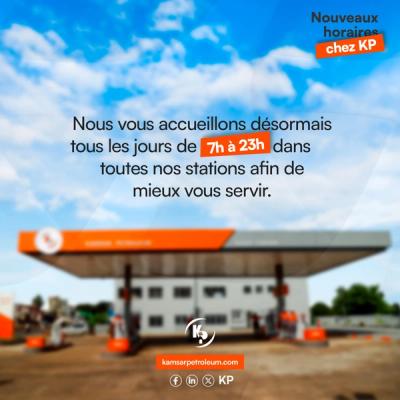 KP vous accueil tout les jours de 7h a 23h