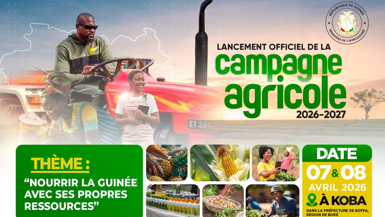 Lancement de la campagne agricole 2026-2027 à Koba en Guinée avec des acteurs du secteur agricole