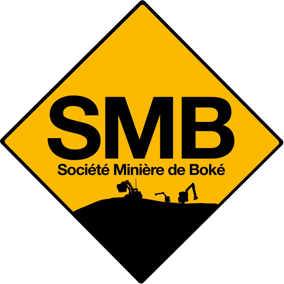 Logo officiel de la Société Minière de Boké (SMB), leader guinéen de la production de bauxite et acteur majeur du secteur minier et industriel.