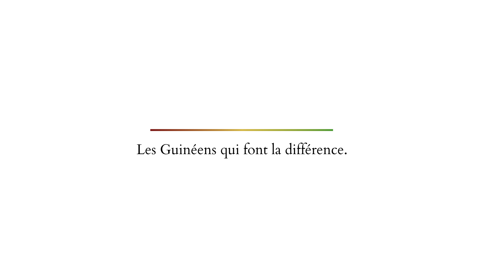 Les guineens qui font la difference