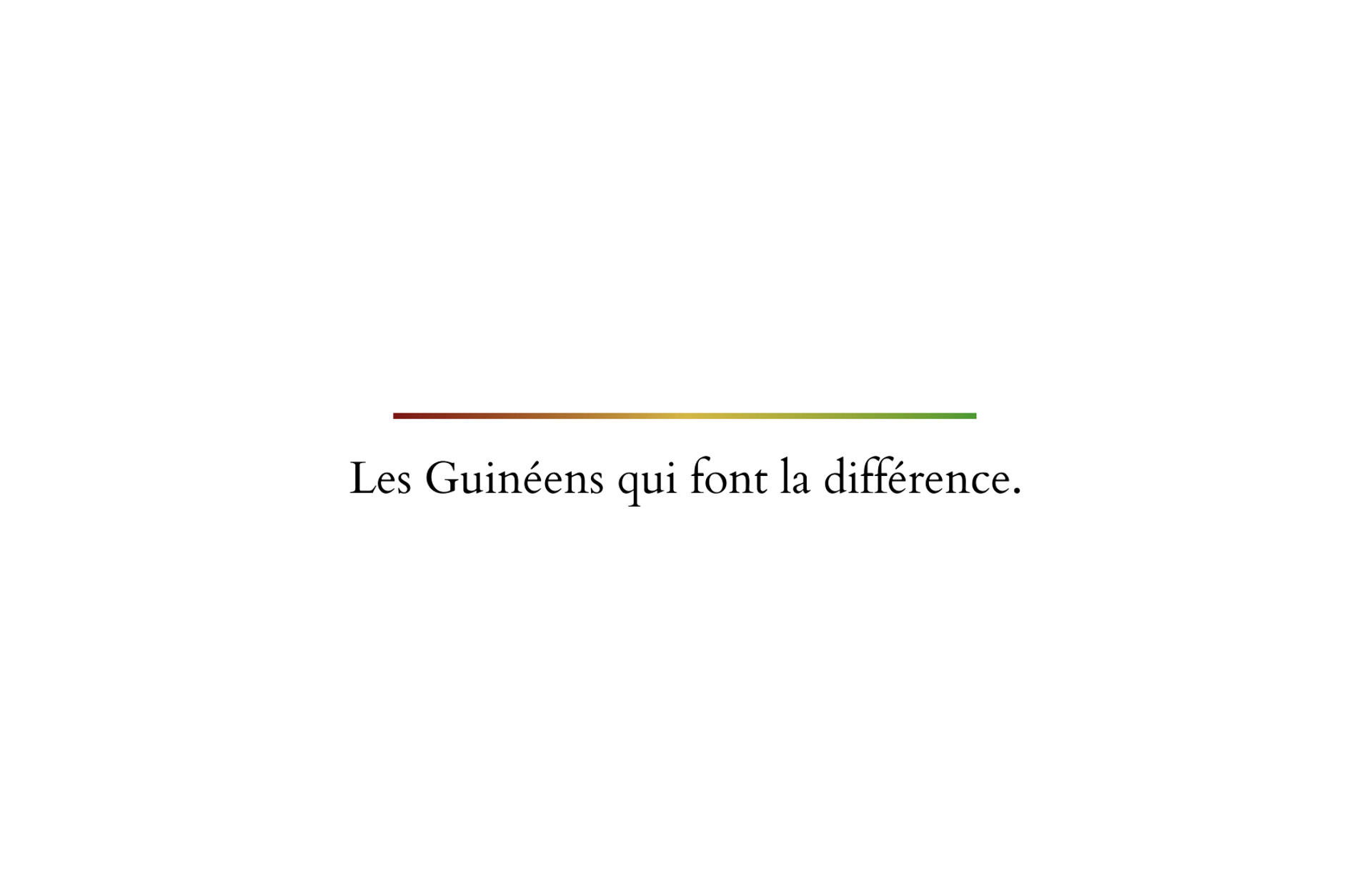 Les guineens qui font la difference