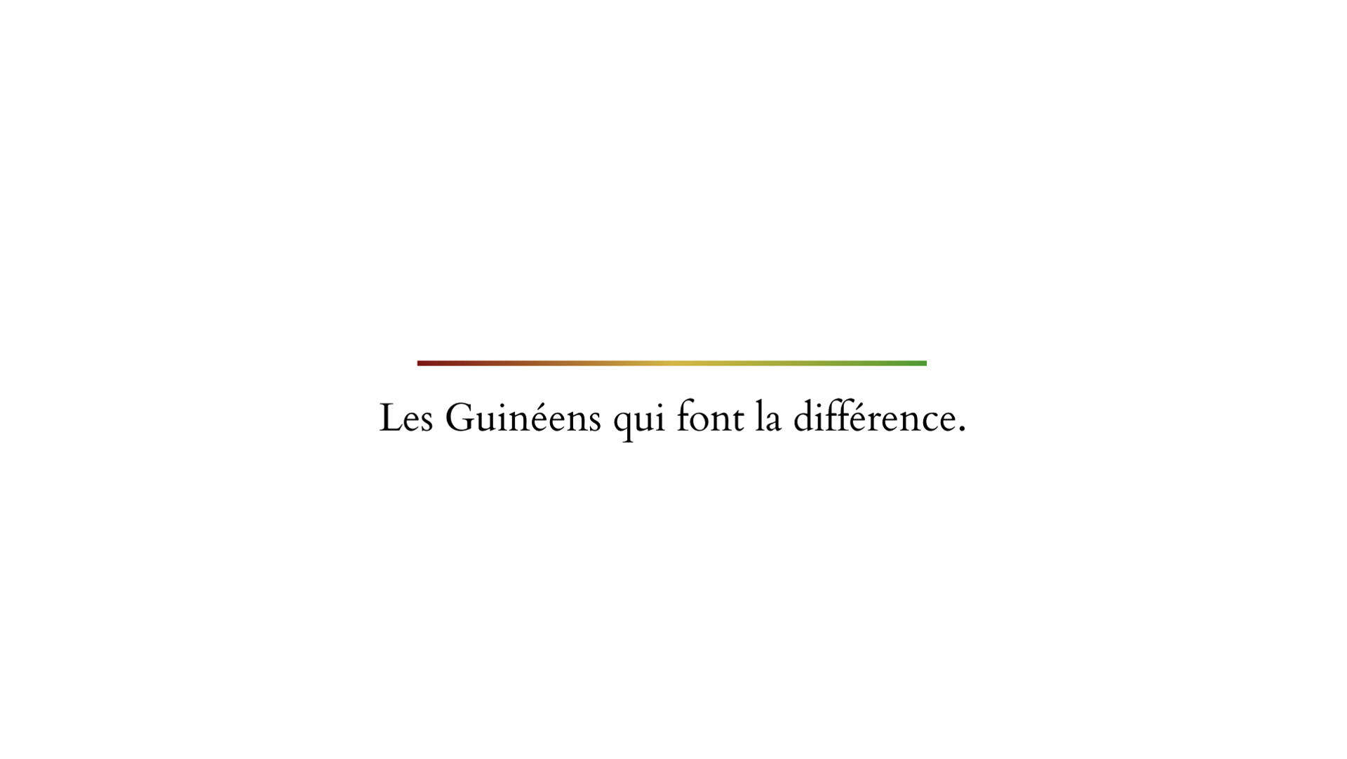 Les guineens qui font la difference