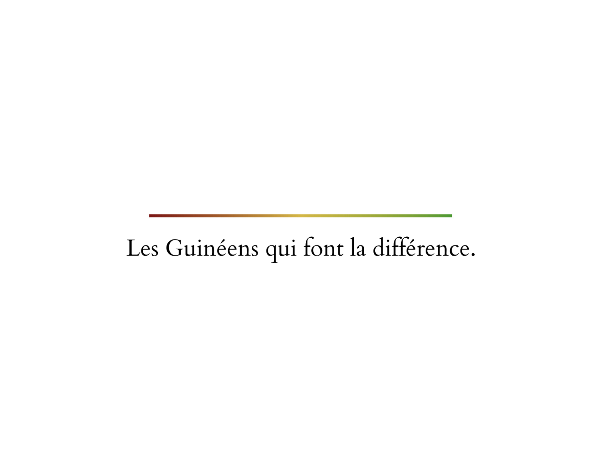 Les guineens qui font la difference