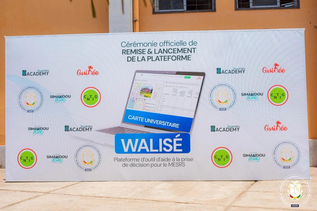Lancement officiel de la plateforme WALISÉ à l’Université Gamal Abdel Nasser de Conakry par le MESRS