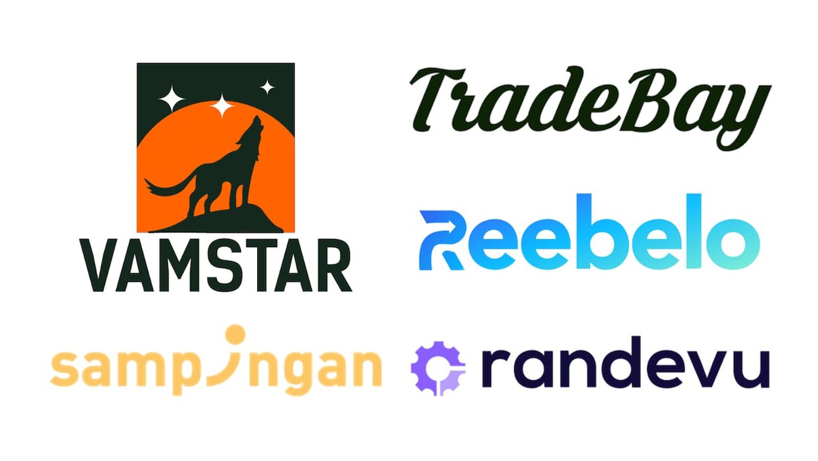 Slide showing the logos of 5 marketplace startups that Antler has backed: Vamstar, Sampingan, TradeBay, Reebelo and Randevu
