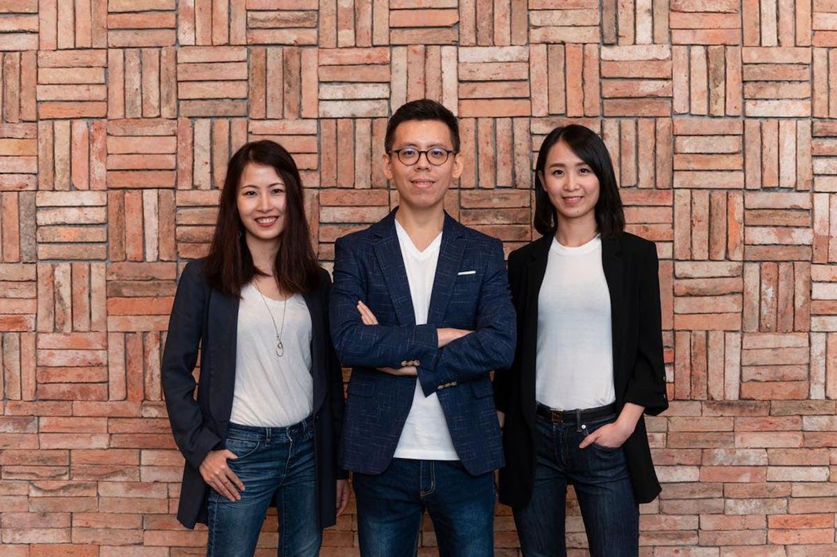 Photo of Pretepop CEO of Danni Yu, CTO Eric Lu and CPO Ana Ng