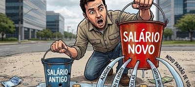 Ganhar mais e continuar sem dinheiro é reflexo da inflação do estilo de vida, onde gastos aumentam junto com a renda, e da falta de controle financeiro.