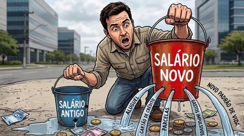 Ganhar mais e continuar sem dinheiro é reflexo da inflação do estilo de vida, onde gastos aumentam junto com a renda, e da falta de controle financeiro.