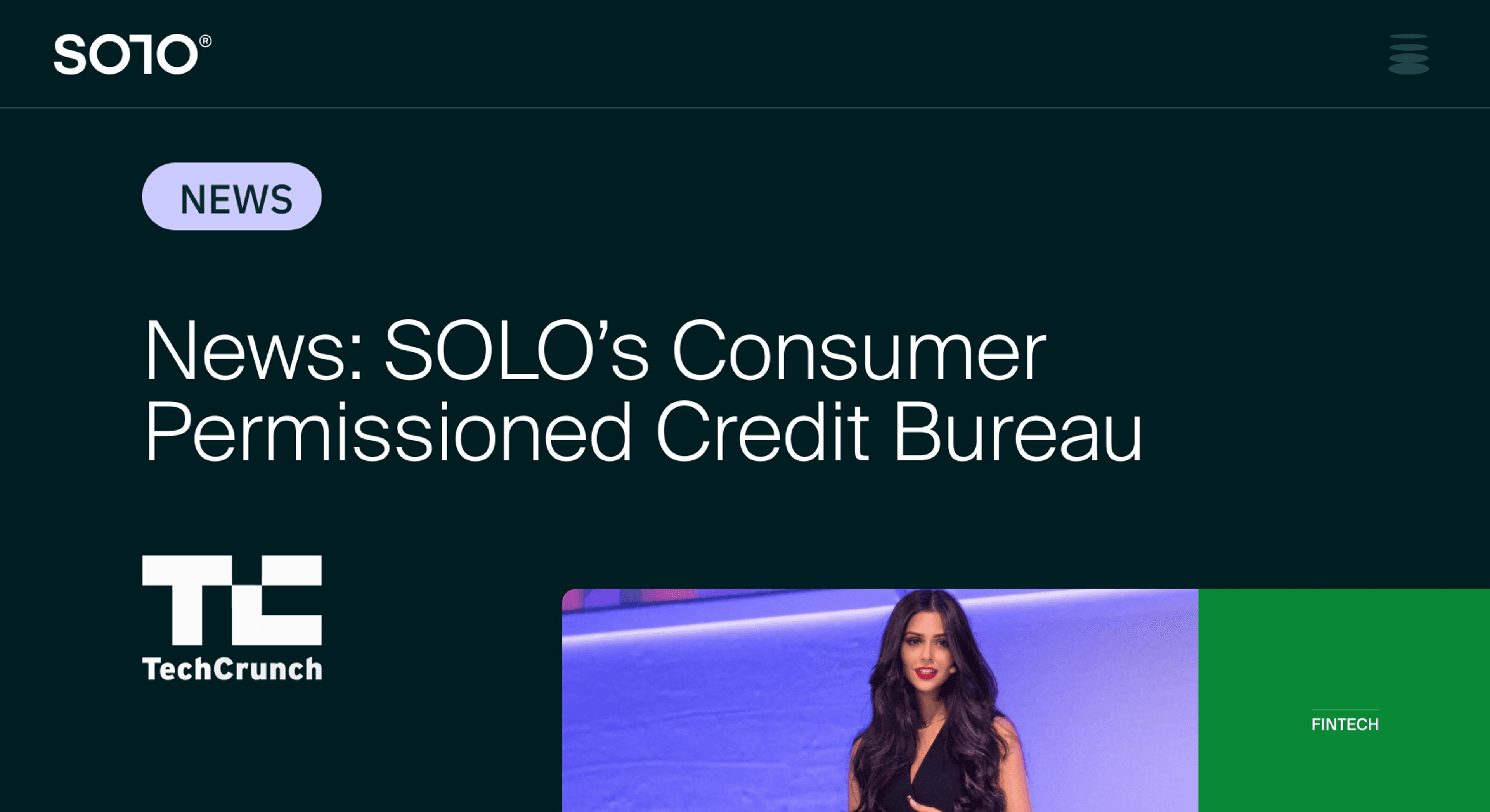 TechCrunch: SOLO’s new credit bureau concept helps lenders ditch third-party data