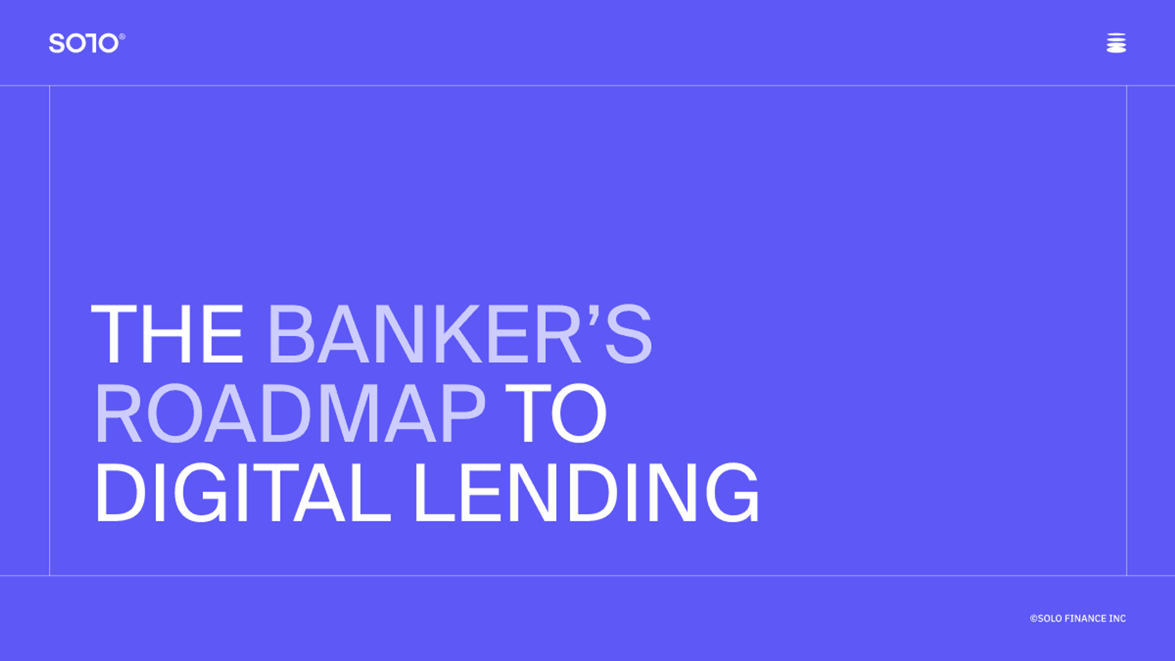 Cover of white paper: The Banker's Roadmap to Digital Lending