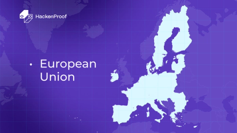 Map of the European Union highlighting MiCA, DORA, and AML Package regulatory frameworks for crypto exchanges