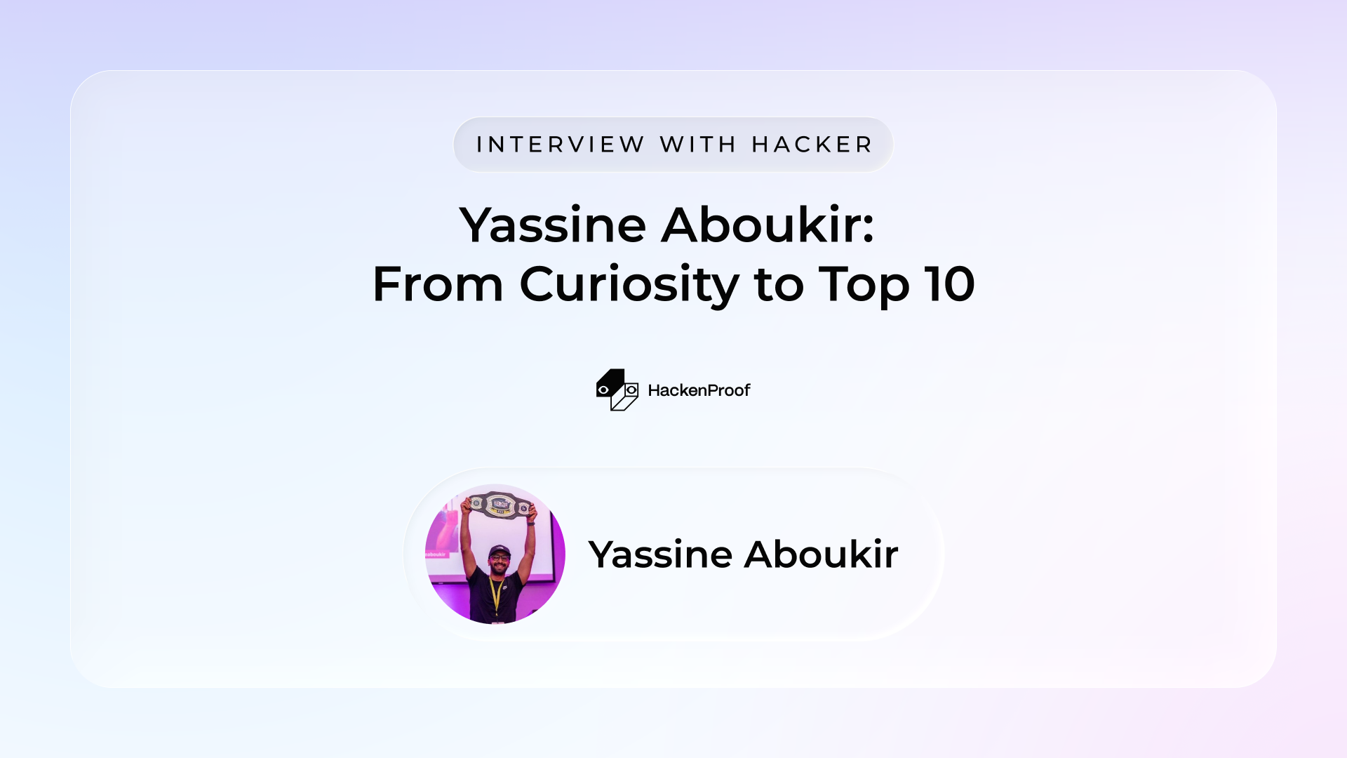 Hacker Q&A with Yassine Aboukir