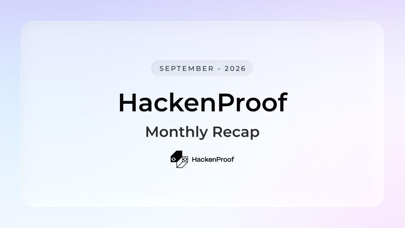 HackenProof Bug Bounty Payouts Recap: September 2026