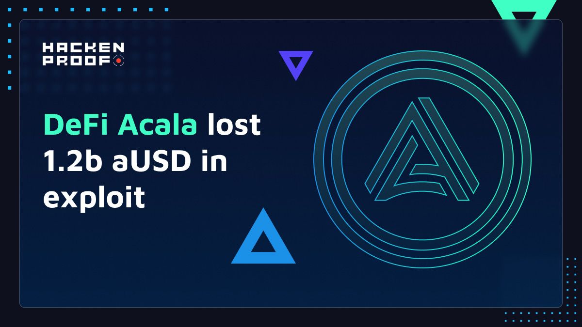 DeFi Network Acala lost 1.2 billion aUSD in exploit