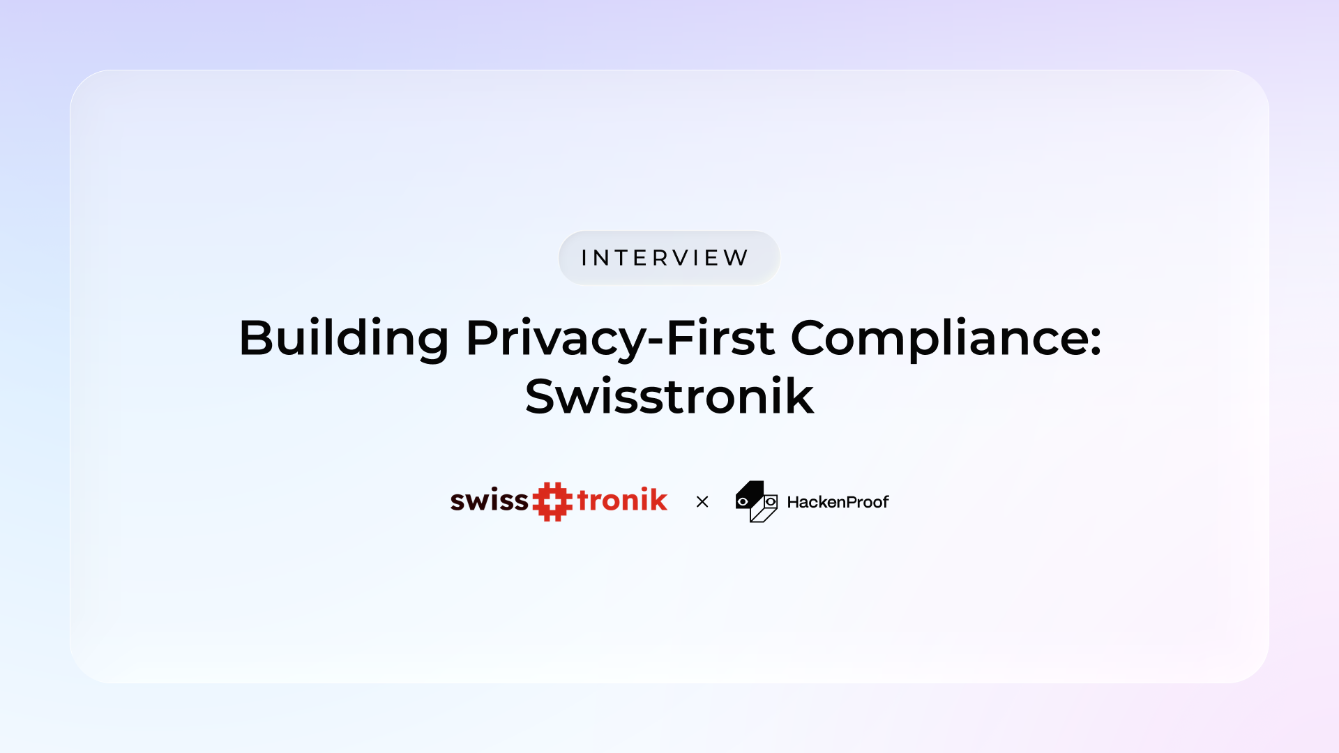 Swisstronik interview for HackenProof