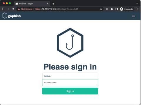 How to launch a phishing attack using Gophish