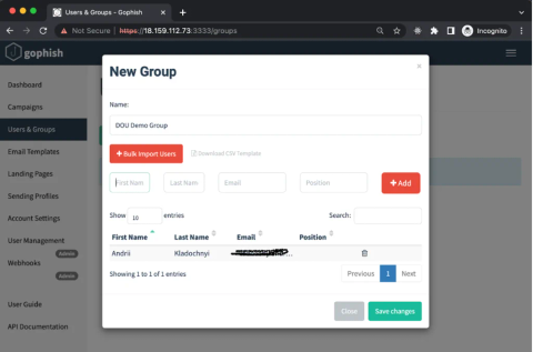 How to launch a phishing attack using Gophish