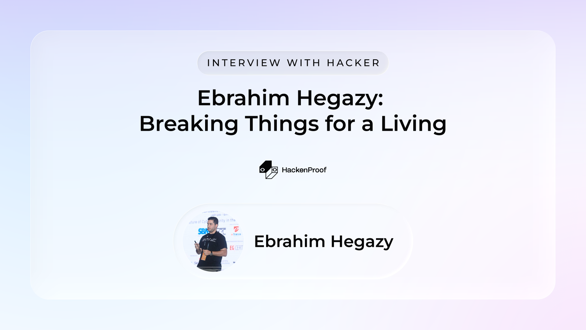 Hacker Q&A with Ebrahim Hegazy