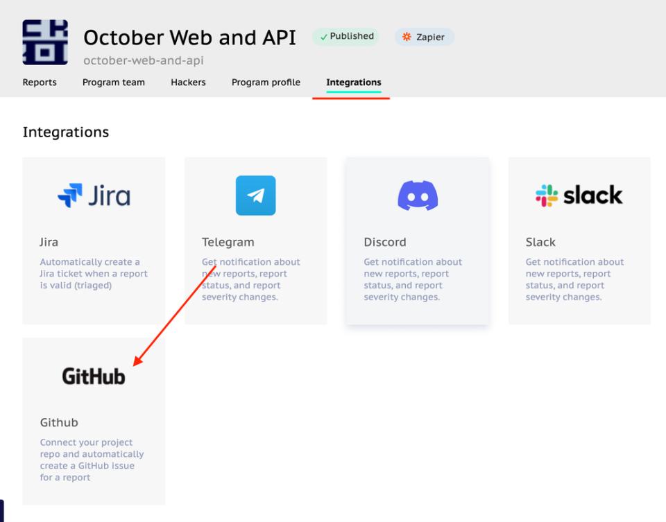 How to connect HackenProof with GitHub issue