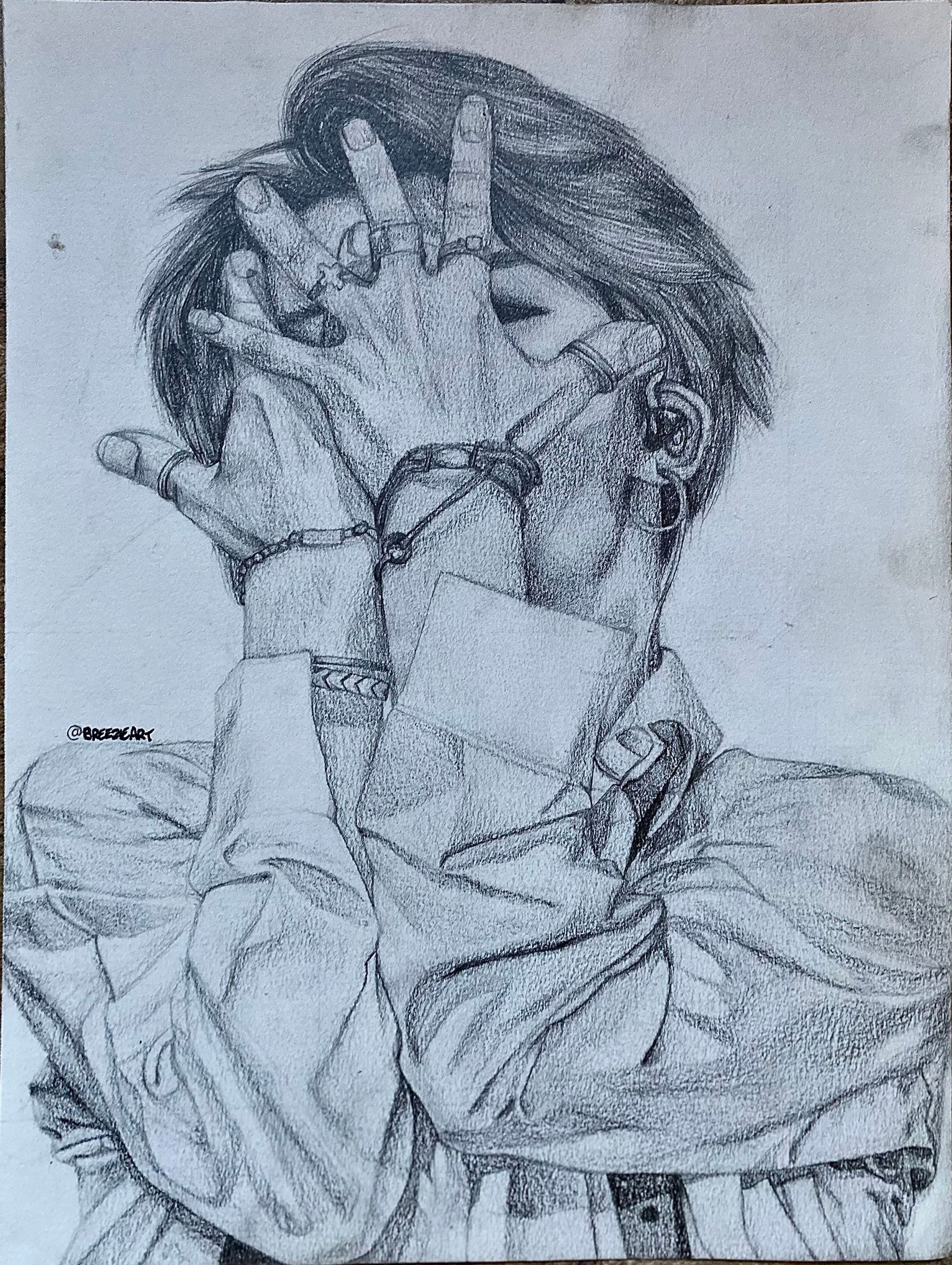 Cover Me - Graphite on Paper - June 2021