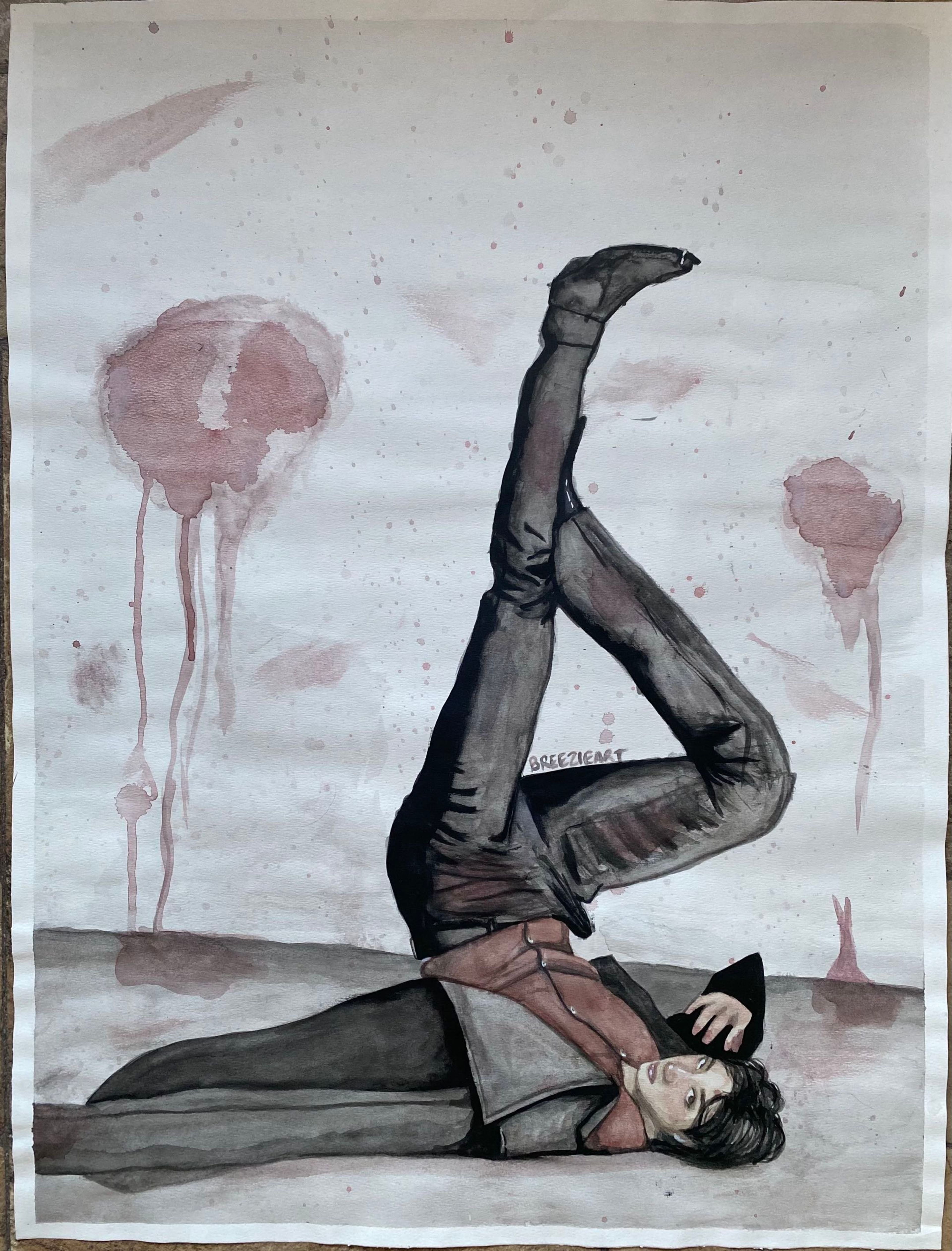 Kim Taehyung - Watercolour on Paper - October 2021