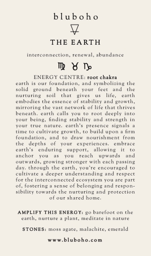 earth element cardback side