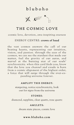 cosmic love cardback side
