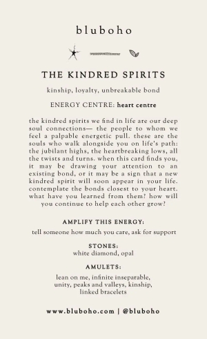kindred spirits cardback side