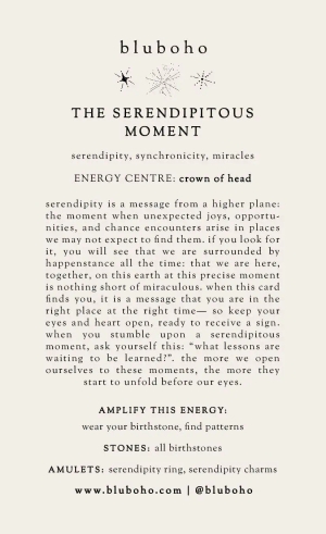 serendipitous moment cardback side