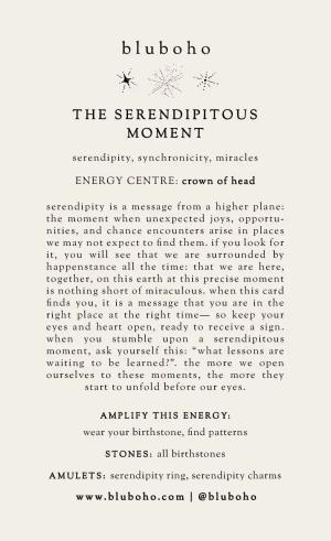 serendipitous moment cardback side