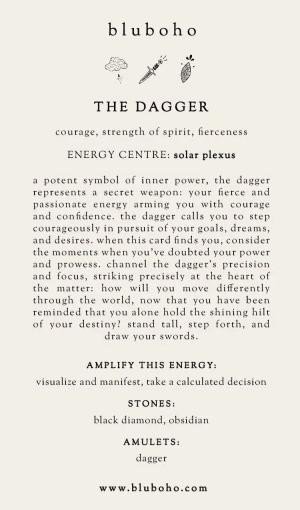 dagger cardback side