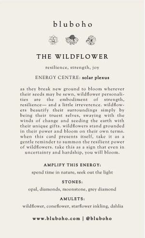 wildflower cardback side