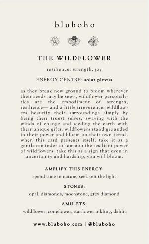 wildflower cardback side