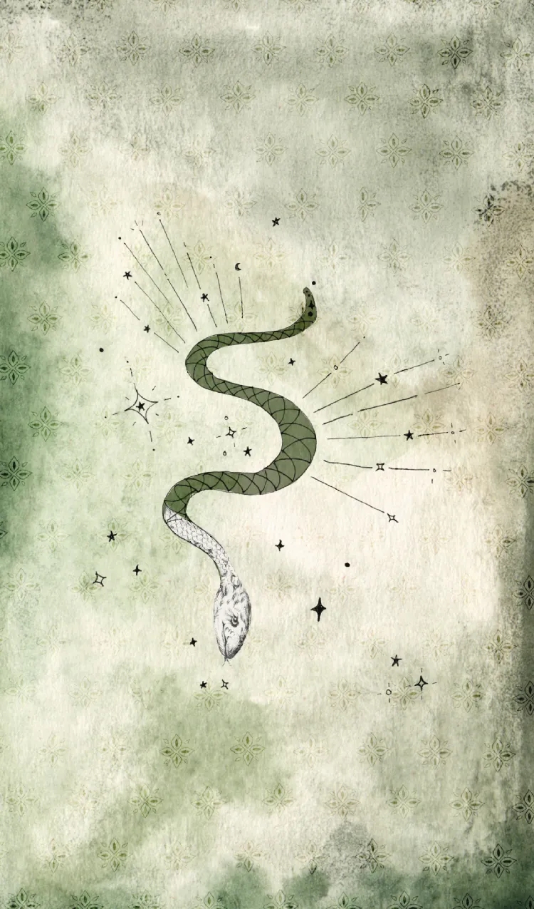 serpent card front side