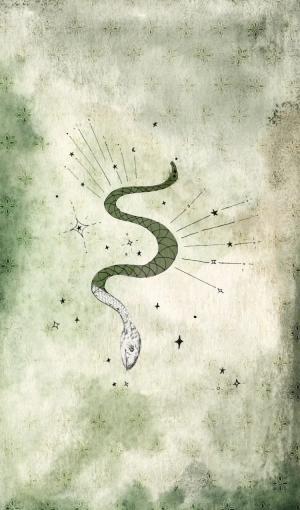 serpent card front side