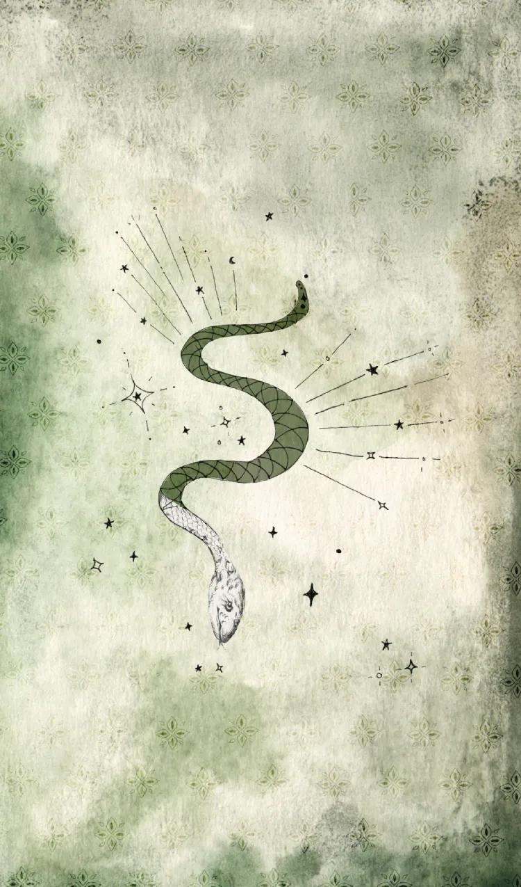 serpent card front side