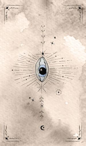 evil eye card front side