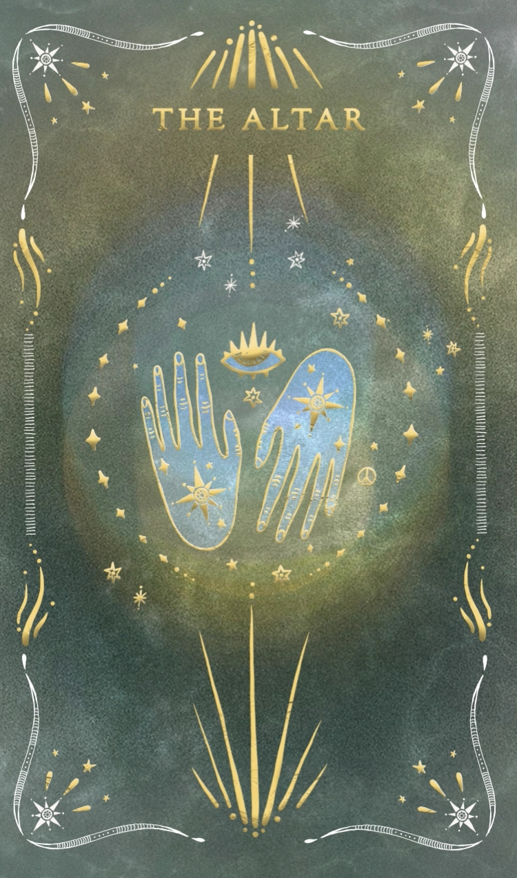 the altar card front side