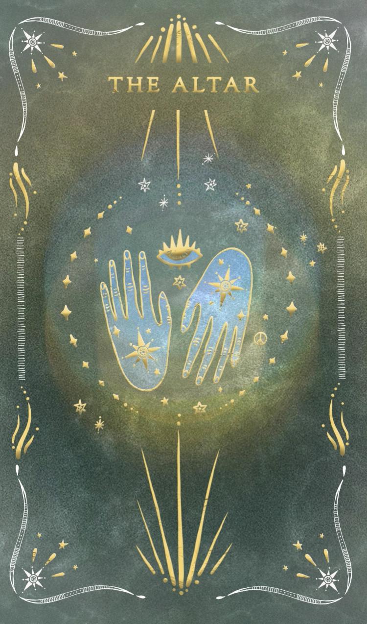 the altar card front side