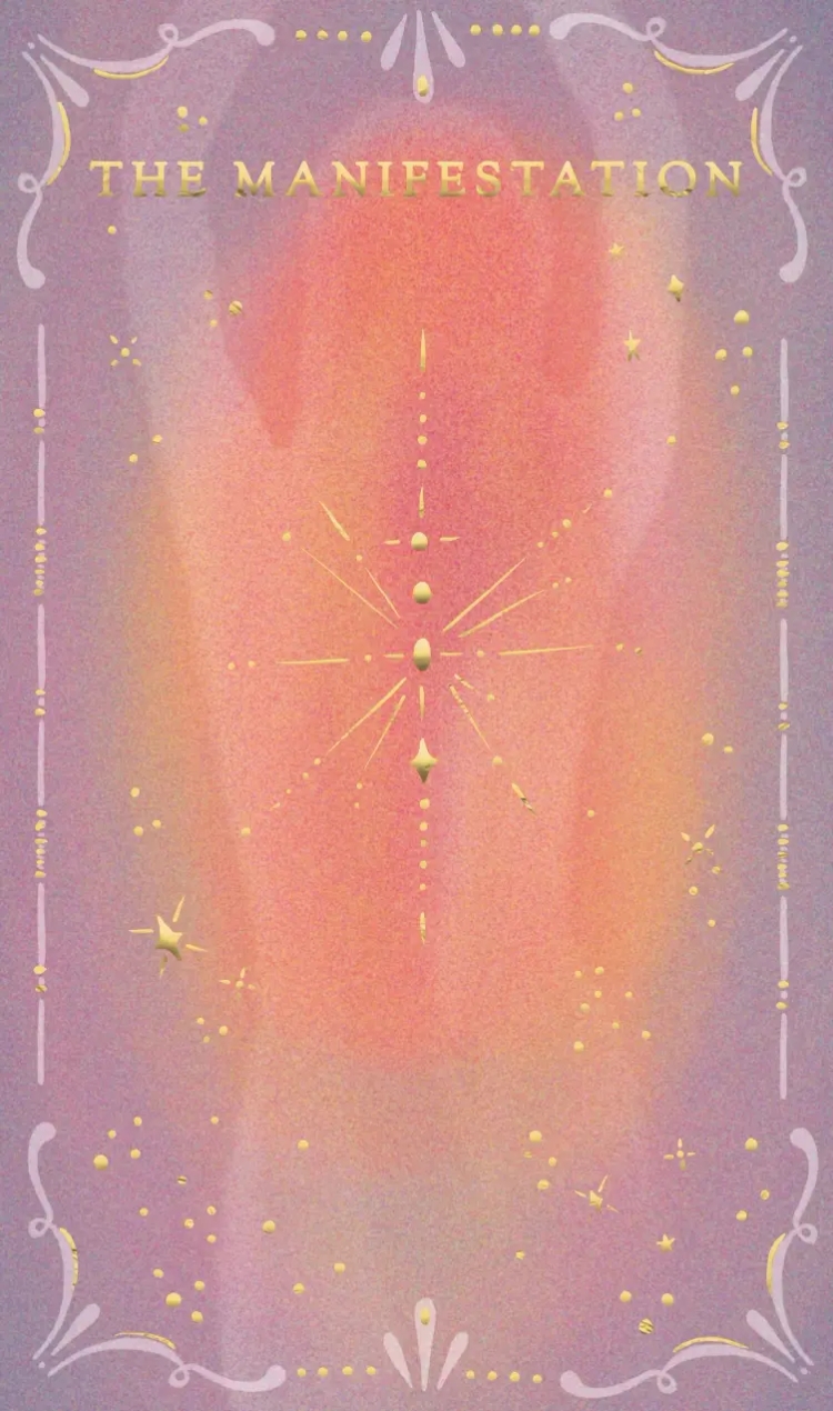 manifestation card front side